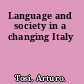 Language and society in a changing Italy