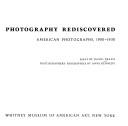 Photography rediscovered : American photographs, 1900-1930 /