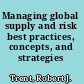Managing global supply and risk best practices, concepts, and strategies /