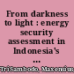 From darkness to light : energy security assessment in Indonesia's power sector /