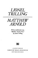 Matthew Arnold : with an additional essay, Matthew Arnold, poet /