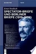 Spectator-Briefe und Berliner Briefe (1919-1922) /