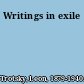 Writings in exile