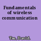 Fundamentals of wireless communication