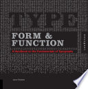 Type, form & function a handbook on the fundamentals of typography /