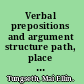 Verbal prepositions and argument structure path, place and possession in Norwegian /