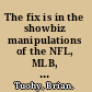 The fix is in the showbiz manipulations of the NFL, MLB, NBA, NHL and NASCAR /