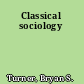 Classical sociology