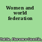 Women and world federation