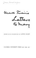 Mark Twain's Letters to Mary /