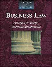Business law : principles for today's commercial environment /