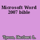 Microsoft Word 2007 bible