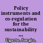 Policy instruments and co-regulation for the sustainability of value chains /
