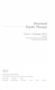 Structural family therapy /