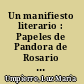 Un manifiesto literario : Papeles de Pandora de Rosario Ferré /