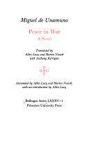 Peace in war : a novel /