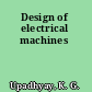 Design of electrical machines