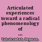 Articulated experiences toward a radical phenomenology of contemporary social movements /