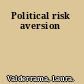 Political risk aversion