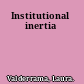 Institutional inertia