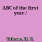 ABC of the first year /