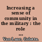 Increasing a sense of community in the military : the role of personnel support programs /