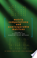 Matrix computations and semiseparable matrices