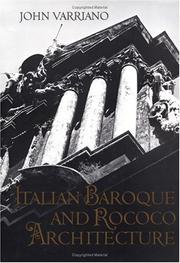 Italian Baroque and Rococo architecture /