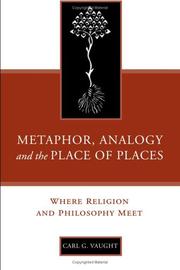 Metaphor, analogy, and the place of places : where religion and philosophy meet /