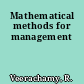 Mathematical methods for management