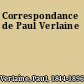 Correspondance de Paul Verlaine