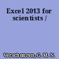 Excel 2013 for scientists /