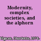 Modernity, complex societies, and the alphorn