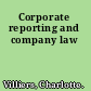 Corporate reporting and company law