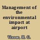 Management of the environmental impact at airport operations