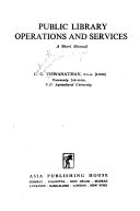 Public library operations and services; a short manual