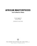 African masterpieces from the Musée de l'homme /