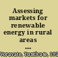 Assessing markets for renewable energy in rural areas of Northwestern China