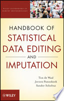 Handbook of statistical data editing and imputation