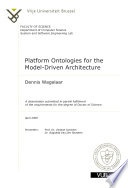 Platform ontologies for the model-driven architecture /