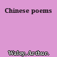 Chinese poems