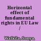Horizontal effect of fundamental rights in EU Law /