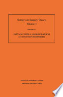 Surveys on surgery theory. papers dedicated to C. T. C. Wall /