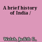 A brief history of India /