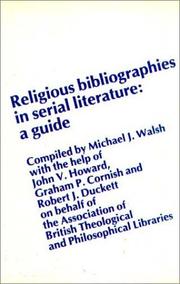 Religious bibliographies in serial literature : a guide /