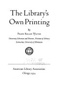 The library's own printing,