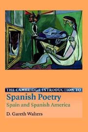 The Cambridge introduction to Spanish poetry /