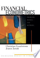 Financial econometrics methods and models /