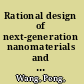 Rational design of next-generation nanomaterials and nanodevices for water applications /