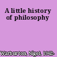 A little history of philosophy